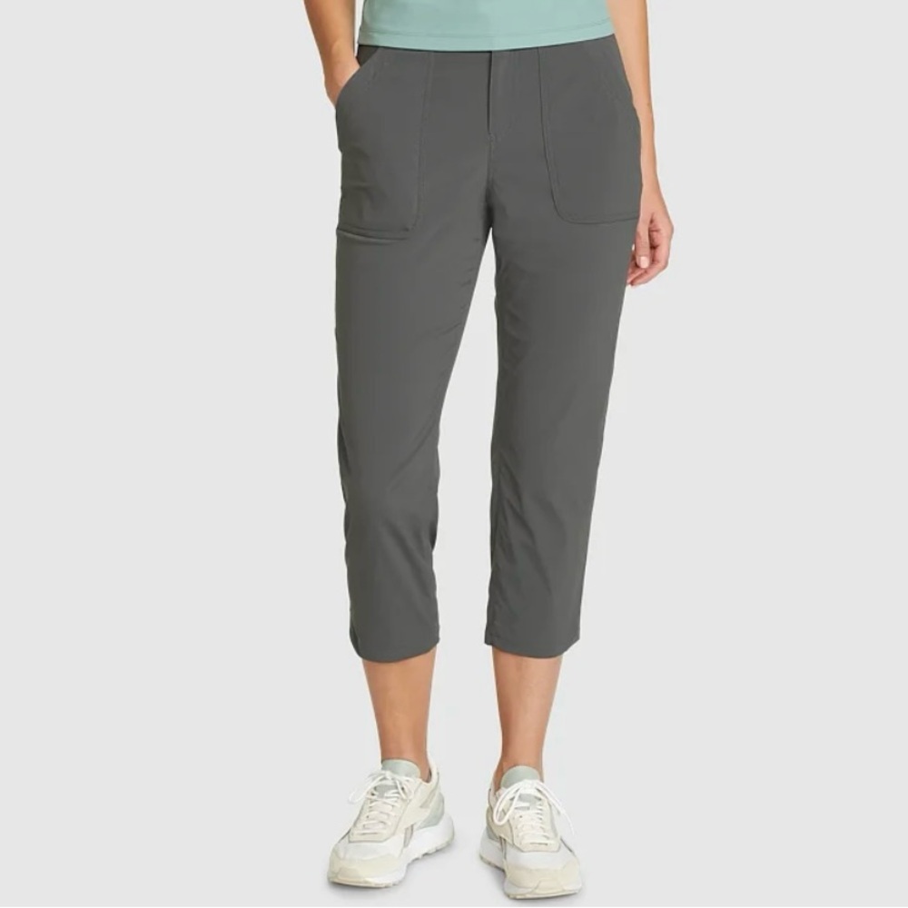 Eddie Bauer Gray Horizon High-Rise Crops
